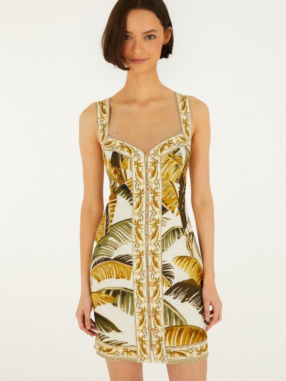Farm Rio Trancoso Sand Mini Dress XS NWT